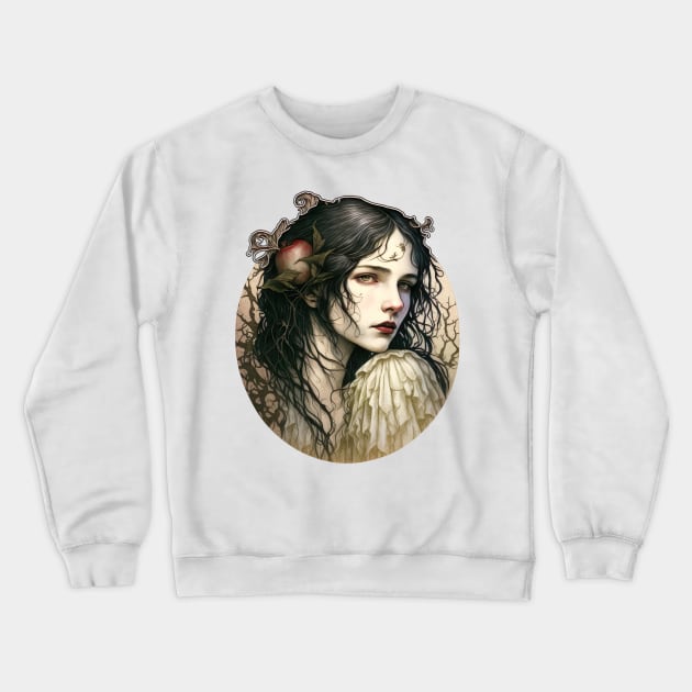 Snow White Crewneck Sweatshirt by YeCurisoityShoppe